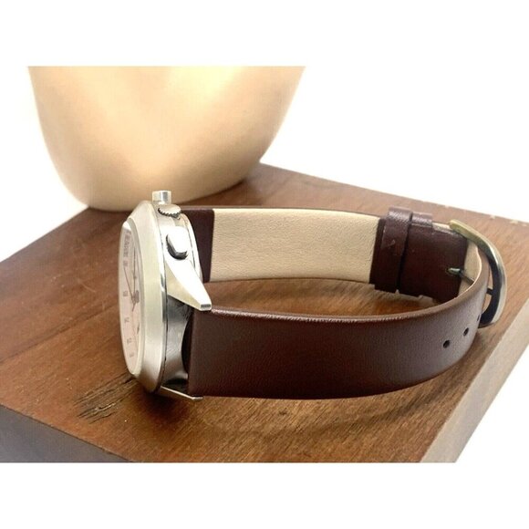 Momo Design Men's Watch Swiss Automatic Chronograph White Dial Leather B… - Picture 8 of 13